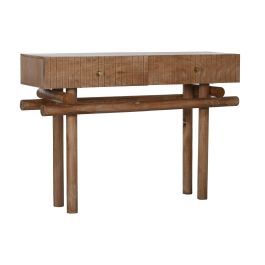 DKD Home Decor Consola Moderno Natural Mango 30 x 76 x 110 cm con 2 Cajones