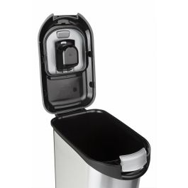 Curver Recipiente Comida Seca Mascotas 12 kg Hermético, Polipropileno de Alta Calidad, Diseño Metálico Blanco