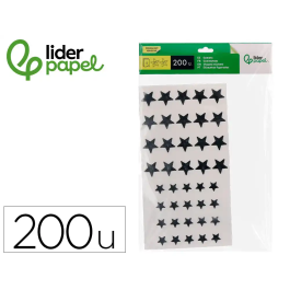 Liderpapel Gomets Autoadhesivos Estrellas Plateadas Surtidas Bolsa 5 Hojas 200 Unidades Precio: 0.49999983. SKU: B1JP4CZTGX