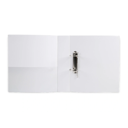 Liderpapel Carpeta Canguro 2 Anillas Mixtas 55mm A4 Plástico Blanco