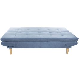 Sofa Cama Scandi DKD Home Decor Azul Celeste Natural 85 x 83 x 180 cm