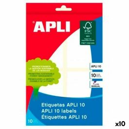 Etiquetas adhesivas Apli Blanco Papel 10 Hojas 40 x 75 mm (10 Unidades) Precio: 14.69000016. SKU: B13KWRRCDH