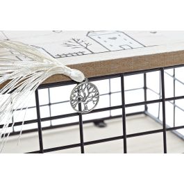 DKD Home Decor Caja Organizadora Decorativa Scandi de MDF y Metal, Colores Natural y Negro, Pack de 4 Unidades (Ancho 25cm, Largo 17cm, Alto 11cm) DKD Home Decor Caja Organizadora Decorativa Scandi de MDF y Metal, Colores Natural y Negro, Pack de 4 Unidades (Ancho 25cm, Largo 17cm, Alto 11cm)