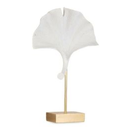 Figura Decorativa Flor Blanco Poliresina (8 x 37 x 24,5 cm) Figura Decorativa Flor Blanco Poliresina (8 x 37 x 24,5 cm)