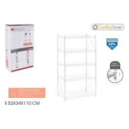 Confortime Estantería de Metal 5 Niveles 52 x 34 x 110 cm (2 Unidades) Precio: 66.50000038. SKU: S2211718