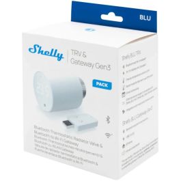 Shelly Plug & Play Blu TRV & Blu Gateway Gen3 - Termostato Inteligente para Radiador con Gateway