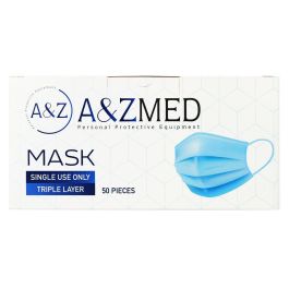 Mascarilla Quirúrgica Desechable de 3 Capas A & Z (50 Unidades) Precio: 16.59000024. SKU: S8300038