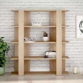 Librería Alexandra House Living Roble Madera MDP 110 x 122 x 29 cm 4 Estantes