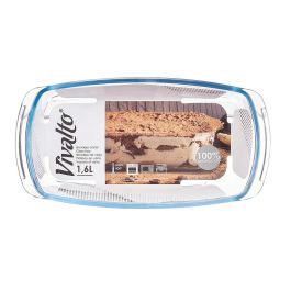 Bandeja Borosilicato Rectangular Asas 1600Ml Vivalto 27X7CM (12 Unidades) Bandeja Borosilicato Rectangular Asas 1600Ml Vivalto 27X7CM (12 Unidades)