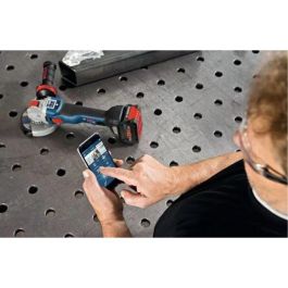 Bosch Professional GWX 18V-10 SC 06017B0400 Amoladora Angular X-LOCK 125mm 18V sin Escobillas 1000W Equivalente Solo L-BOXX