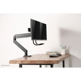 Neomounts NM-D775DXBLACK - Soporte de Mesa Doble para Monitores 10-32" (81 cm), 8 kg, con Resorte de Gas, Pinza/Atornillado, Negro