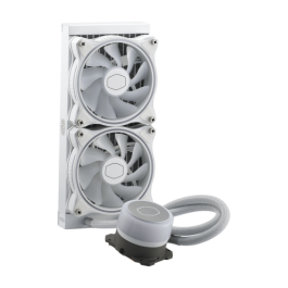 COOLER MASTER - MasterLiquid ML240 Illusion ARGB - Refrigeración líquida para PC - Radiador de 240 mm - Blanco (MLX-D24M-A18PW-R1)