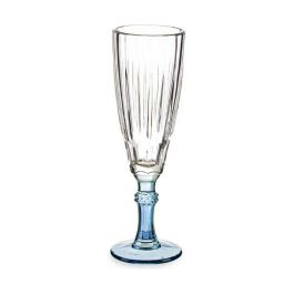 Copa de champán Vivalto Exotic Azul Cristal 170 ml (6 Unidades)