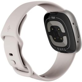 Fitbit Sense 2 Lunar White Reloj Inteligente GPS Pantalla Táctil Monitor de Frecuencia Cardíaca Sumergible Unisex Unisex GPS