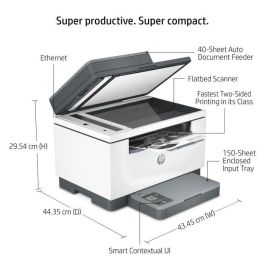 HP M234sdn Impresora Multifunción Láser con Alimentador Automático, Impresión Doble Cara, App HP Smart y Alta Productividad