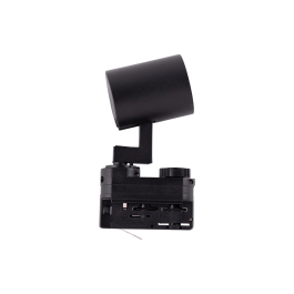 Lumiastra Foco Carril Trifásico 1xGU10 Negro Orientable para Tiendas y Exposiciones