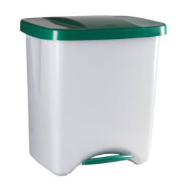 Papelera Pedalbin Ecologic 40L Tapa Verde Denox DP357 Precio: 37.50000056. SKU: B16CB3TYPP