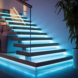 ORNO LD-8/3M/RGB/SET Tira LED 12V 5050 7W/m IP20 con Controlador y Fuente de Alimentación