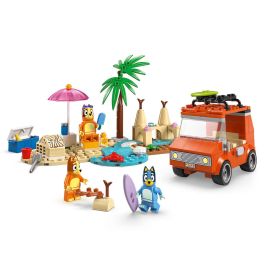 Lego Bluey Excursión Familiar a la Playa con Bluey, Bingo y Mamá, Juguete Interactivo Preescolar +4 años