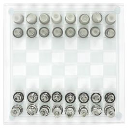 Mister Gadget Juego Ajedrez Vidrio Colección Vintage 25x25 cm