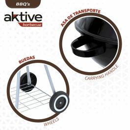 Color Baby Barbacoa de Carbón Redonda con Tapa Aktive 46cm