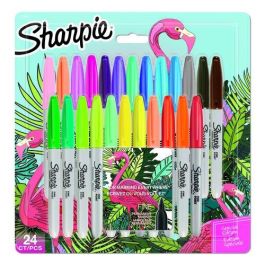 Rotulador Permanente Sharpie Fine&Ultra Fine Big Pack Flamingo Caja Regalo De 24 19X Colores Originales 5X Colores Explosivos Precio: 27.50000033. SKU: B1BBACBAQ5