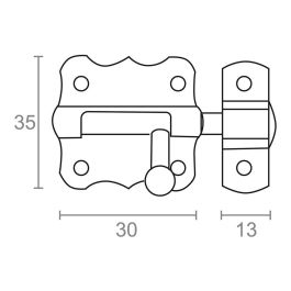 Edm Pasador Ps01 Hierro Niquelado 30 mm