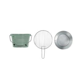 Livoo DOC327V Barbacoa de carbón portátil, verde, ligera, plegable, fácil de limpiar