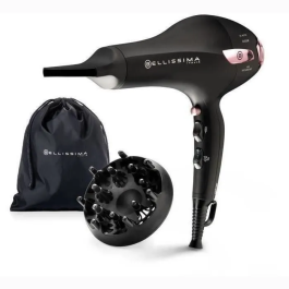 Bellissima Secador de Pelo Profesional Light Ionic P7 3000 con Concentrador y Difusor para Secado Rápido - 2100W