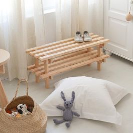 Astigarraga Zapatero Evolution Evch60.99 Madera Pino Macizo Natural Apilable 75x25,9x30 cm