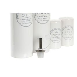 Aceitera Vinagrera Basicos DKD Home Decor Blanco 15 x 22 x 18 cm Set de 4 Aceitera Vinagrera Basicos DKD Home Decor Blanco 15 x 22 x 18 cm Set de 4