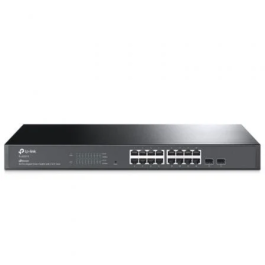 TP-LINK Switch inteligente JetStream ? Gigabit de 16 puertos RJ45 con 2 ranuras SFP Gigabit. Precio: 135.9900003. SKU: S5606633