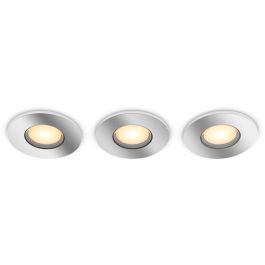 Philips Hue Adore Einbausp White Ambiance Foco Empotrable Redondo Plateado 3x350lm DS Precio: 225.68999981. SKU: B14BHSP76H