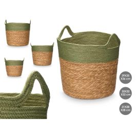 Set 3 Cestos Redondos Asas 36Cm Alto Verde Giftdecor (2 Unidades) Precio: 58.98999986. SKU: B1BNVV9PH9