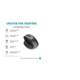 HP 935 Creator Ratón Inalámbrico Ergonómico Recargable 4000DPI Programable Multi-dispositivo Sensor Cristal Batería 12 Semanas Negro