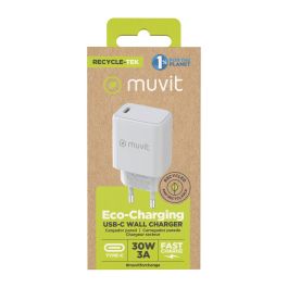 muvit for change cargador de pared Tipo C PD 30W blanco