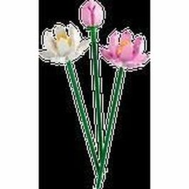 LEGO 40647 Creator Flores de Loto – Kit de Construcción con 3 Flores Artificiales, para Niñas y Niños +8 Años