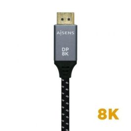 AISENS - CABLE DISPLAYPORT V1.4 8K@60HZ, DP/M-DP/M, GRIS/NEGRO, 0.5M AISENS - CABLE DISPLAYPORT V1.4 8K@60HZ, DP/M-DP/M, GRIS/NEGRO, 0.5M