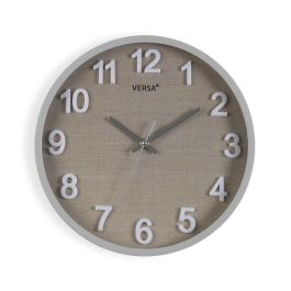 Reloj de Pared Versa Gris Plástico 4,5 x 30 x 30 cm Precio: 12.50000059. SKU: B16J3TPQED