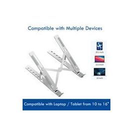 EWENT EW1266 Soporte Plegable Portátil 10"-15.6" 6 Posiciones Aluminio