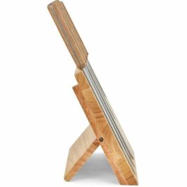 LIVOO MEC136 Juego de 5 cuchillos con soporte magnético, hoja de acero inoxidable, tamaño de 20 a 32,5 cm