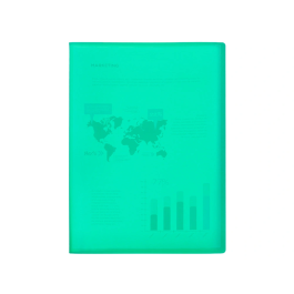 Liderpapel Carpeta Escaparate 10 Fundas Polipropileno DIN A4 Verde Translúcido