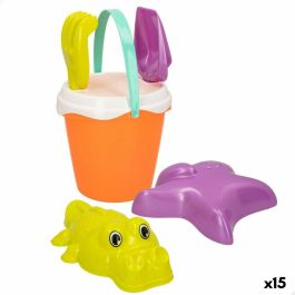 Set de Juguetes de Playa Colorbaby Ø 18 cm Polipropileno (15 Unidades)