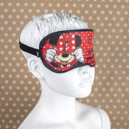 CERDÁ Antifaz de Noche Minnie Disney 100% Poliéster 18x9x1cm
