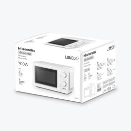 Microondas 700 W blanco 20 l 5 funciones ( 4 niveles + descongelación) Microondas 700 W blanco 20 l 5 funciones ( 4 niveles + descongelación)