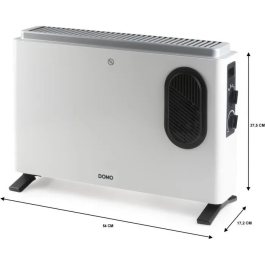 Domo Convector Calefacción DO7351CH 2000W Blanco 54 x 37,5 x 17,2 cm