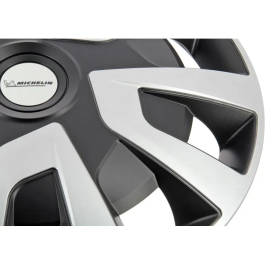 Michelin Juego de 4 Adornos de Rueda 15 Pulgadas Utilidades Especiales NVS ABS Acabado Laca Brillo Sistema Night Vision Security