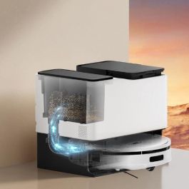 Robot aspirador conectado con base de vaciado - EZICLEAN All In One Z15 Pro - 10.000 Pa - 1,5 L - Blanco Robot aspirador conectado con base de vaciado - EZICLEAN All In One Z15 Pro - 10.000 Pa - 1,5 L - Blanco