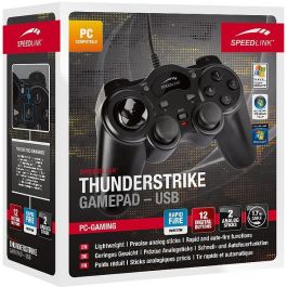 Speedlink THUNDERSTRIKE Gamepad para PC, con Cable USB, Negro