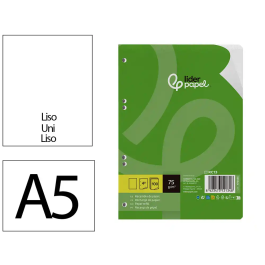 Liderpapel Recambio Din A5 100 Hojas 75gr Liso Sin Margen 6 Taladros Precio: 1.9844. SKU: B1CXY822ZW